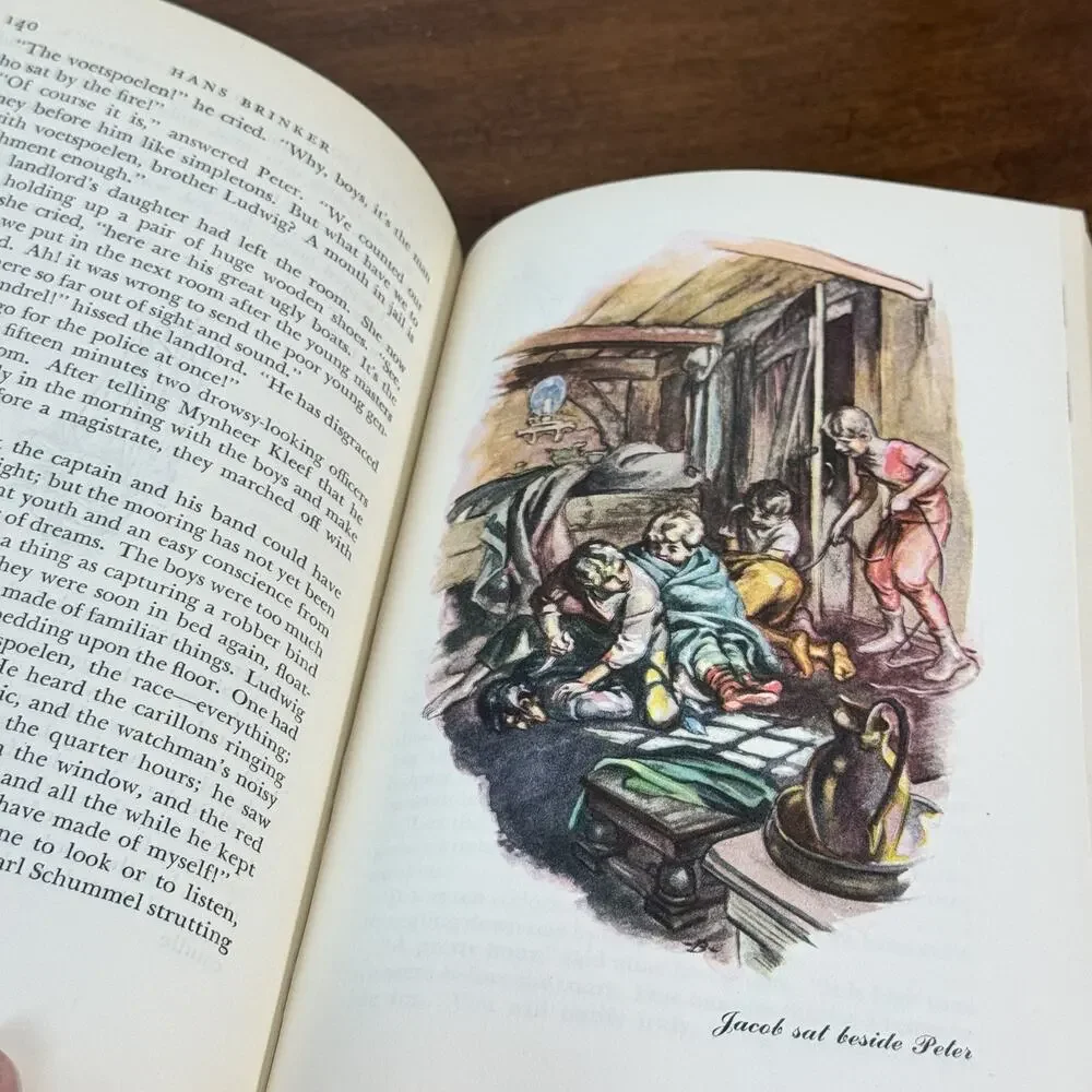 Hans Brinker or The Silver Skates Mary Mapes Dodge 1945 Illustrated Junior